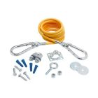 T&S Brass AG-RC Gas Appliance Connector, 5-Feet Cable with Hardware