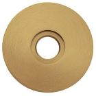 Baldwin 5046.060 Hardware Pair of Estate Rosettes for Passage Functions, Satin Brass and Brown Finish