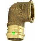 Viega 79535 ProPress Zero Lead Bronze 90-Degree Elbow with Female 3/4-Inch by 1/2-Inch P x Female NPT