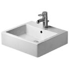 Duravit 04545000281 Vero 19-5/8" L X 18-1/2" W X 6-7/8" H Rectangular Ceramic Wall Mounted Bathroom Sink with Overflow in White