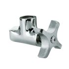 Kohler 7660-CP Angle Stop with Four-Arm Handle and 1/2" Npt, Polished Chrome