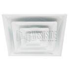 Hart & Cooley 050512 Steel Fixed Pattern Diffuser with 12" Collar FPD3 Series in White