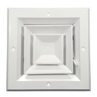 Hart & Cooley 050715 6" x 6" (Width x Height Wall Opening Size) Ceiling Diffuser A504MS Series in White