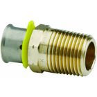 Viega 90561 PureFlow Zero Lead Bronze PEX Press Adapter Straight Male 1-Inch by 1-Inch Press x Male NPT