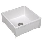 Mustee 63M Mop Sink, White, 24 In L