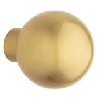Baldwin 5041.060.MR Hardware Pair of Estate Knobs without Rosettes, Satin Brass and Brown Finish