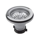 Newport Brass 122-4/26 122-4 Solid Brass Post Type Basket Strainer, Polished Chrome