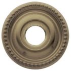 Baldwin 5027.030 Hardware Pair of Estate Rosettes for Passage Functions, Polished Brass Finish