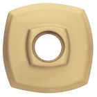 Baldwin 5058.060 5058 Pair of Estate Rosettes for Passage Functions, Satin Brass and Brown
