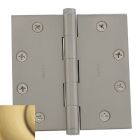 Baldwin 1045.060.I 1045060I Square Mortise Hinge, Antique Brass with Brown