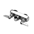 T&S Brass B-1105-LN Wall Mount Workboard Faucet with 3-1/2-Inch Centers, Lever Handles and Less Nozzle