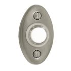 Baldwin 4858.060 4858060 Oval Bell Button, Antique Brass with Brown