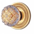 Phylrich 105257_25D - Door Hardware Dummy Door Knob and Rose, Cut Crystal Handle