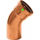 Viega 20678 ProPress Zero Lead Copper XL-C 45-Degree Elbow with 4-Inch FTG x P