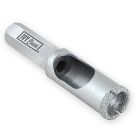Ivy Classic Industries 37803 IVY Classic Diamond Plus 1/4-Inch Wet and Dry Cutting Diamond Grit Hole Saw, 1/Card