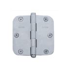 Baldwin 1135.260 Full Mortise 5/8-Inch Radius Corner 3-1/2-Inch x 3-1/2-Inch Hinge, Chrome