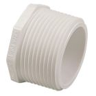 NIBCO 450 Series PVC Pipe Fitting, Plug, Schedule 40, 3/4" NPT Male