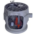 Liberty Pumps P383LE41 Sewage Pump System, 4/10HP, 115V, 3" discharge, 24"x24" basin