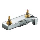 Kohler 7403-CP Triton® Centerset Commercial Bathroom Sink Faucet with Chain and Stopper in Polished Chrome (Handles Sold Separately)