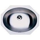 18" Undermount Oval Lavatory Sink in Satin by Blanco, 440270