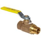 Apollo 7080101 Bronze Ball Valve, 2 PC, Lever Handle, 1/4" NPT Male x NPT Female