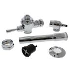 Delany R401-1.6-G-NF Exposed REX Valve for Low Consumption Water Closets with Ground Joint, 1.25" x 9" Flush Connection for 1.25" Back Spud & Seat Bumper on the Stop Less Spud Nut & Flange (1.6 GPF)