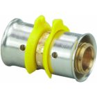 Viega 93073 PureFlow Zero Lead Bronze PEX Press Coupling with 1-Inch by 1-1/2-Inch Press x Press