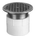 Zurn Industries FD2210-PV3 Zurn Adjustable Floor Drain, PCV Body, 3" Solvent Weld Connection