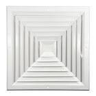Hart & Cooley 050719 14" x 14" (Width x Height Wall Opening Size) Ceiling Diffuser A504MS Series in White