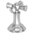 Newport Brass 3-374/26 3-374 Single Metal Cross Handle with Escutcheon for the Aylesbury, Polished Chrome