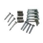 Barclay SINK CLIPS Set of Clips for Undercounter Sinks in White