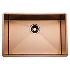 Rohl RSS2416SC Single Bowl 24-Inch Stainless Steel Kitchen Sink in Stainless Copper Finish