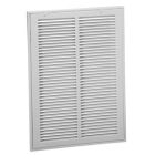 Hart & Cooley 043522 24" x 12" (Width x Height Wall Opening Size) Sidewall/Ceiling Return Air Filter Grille 673 Series in White