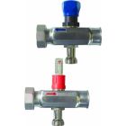 Viega 15059 ProRadiant Stainless Manifold Expansion Set with Shut-Off/Balancing/Flow Meter