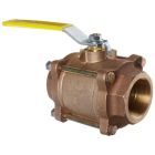 Apollo 8210701 Bronze Ball Valve, 3 PC, Lever Handle, 1 1/2" NPT Female
