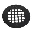 Oatey 42422 Universal 4-1/4" Diameter Snap-Tite Round Designer Strainer in Matte Black