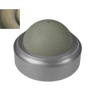 Baldwin Flush Bumper, Machine Screw & Expansion Shield, Satin Brass and Black