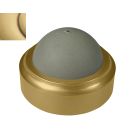 Baldwin Flush Bumper, Machine Screw & Expansion Shield, Satin Brass and Brown