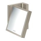 Axor 42649820 Universal Rectangular 4-3/8" W X 3-1/8" D Square Wall Mounted Shaving Mirror in Brushed Nickel