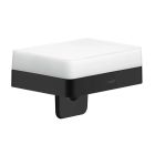 Axor 42819670 Universal Softsquare Wall Mounted Liquid Soap Dispenser with Shelf in Matte Black