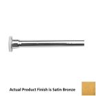 Brasstech 435/10 3/8" O.D X 12" L Flat Head Rigid Supply Tube in Satin Bronze