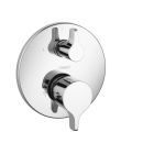 Hansgrohe 04352000 Ecostat Thermostatic Trim S/E with Volume Control in Chrome (Rough Sold Separately)