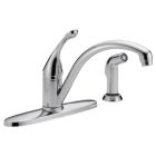 Delta 440-DST Collins Single Handle Kitchen Faucet With Spray In Chrome