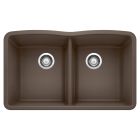 Blanco 440182 Diamond Equal Double Bowl Undermount Kitchen Sink in Cafe