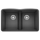 Blanco 440184 Diamond Equal Double Bowl Undermount Kitchen Sink in Anthracite