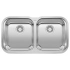Blanco 441020 Stellar Equal Double Bowl Undermount Kitchen Sink in Refined Brushed