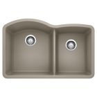 Blanco 441284 Diamond 1-3/4 Double Bowl Undermount Kitchen Sink in Truffle