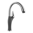 Blanco 442031 Artona Pull-Down Kitchen Faucet 1.5 GPM in PVD Steel/Anthracite