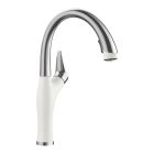Blanco 442036 Artona Pull-Down Kitchen Faucet 1.5 GPM in PVD Steel/White