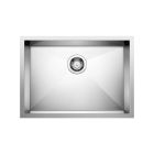 Blanco 443047 Quatrus 25" L X 18" W X 6" H Rectangular Undermount Single Basin Stainless Steel Kitchen Sink without Drain Set in Satin Polished